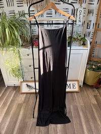 Image 2 of Black bodycon dress with back slit