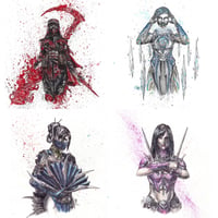 Image 1 of Mortal Kombat (female ninjas) Signed Art Print