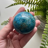 Image 1 of Blue Apatite Sphere C