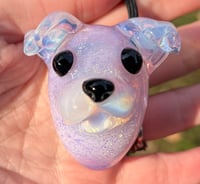 Image 2 of Dichroic lucid puppy pendant 