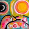 Winter Starburst. Original Painting on canvas.