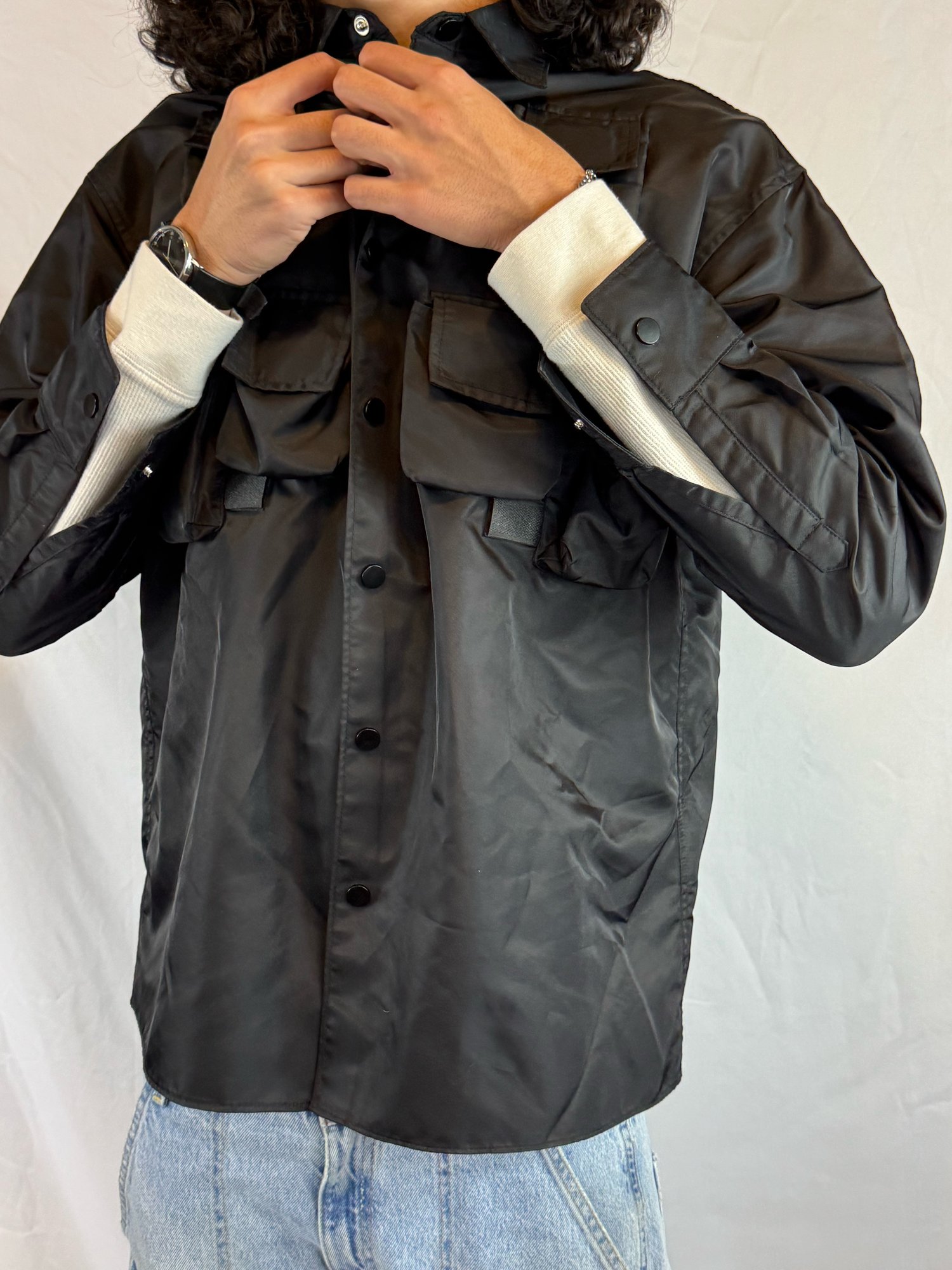 Image of Prada FW20 'Cameraman' Nylon Button-up