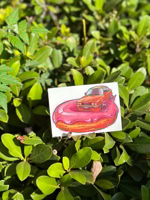 Image of Bavarian Kreme Pink Donut Decal