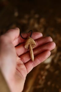 Image 3 of Oak wood Magic Mushroom Pendant-