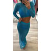 Blue Net Co Ord Set 