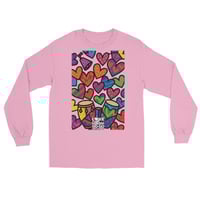 Image 4 of LOVEDCGOGO "LOVE HEARTS CRANK" Light Men’s Long Sleeve Shirt