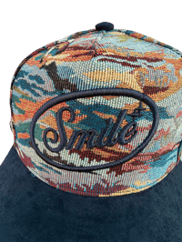 Image 2 of Tapestry Smile  SnapBack Blue 