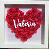Red Heart Name Shadowbox 