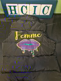 Image 1 of Femme Mardi Gras Puff Vest