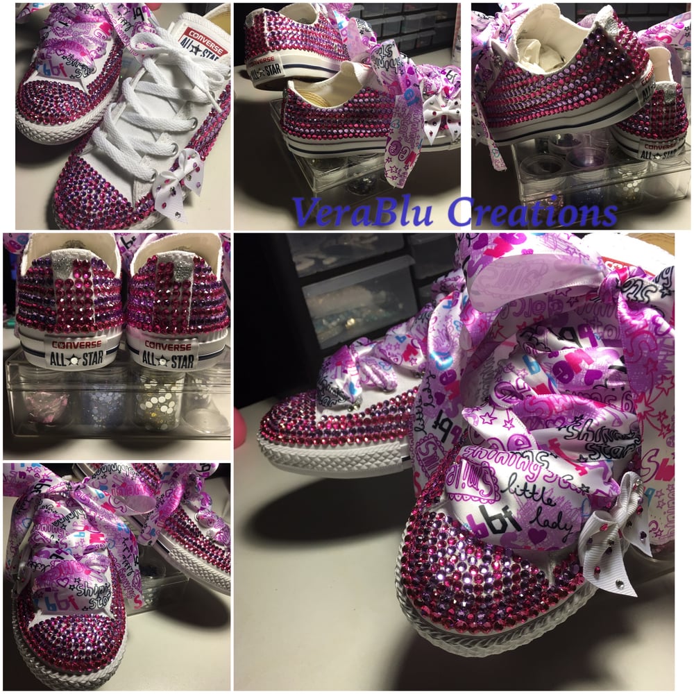 Image of CUSTOM BLINGED SNEAKERS