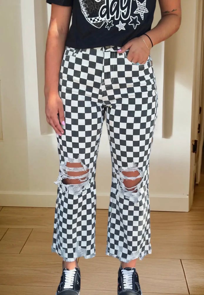 Image of Checkered Denim 