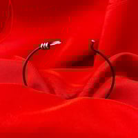 Image 2 of Black Wrapped Loop Bracelet