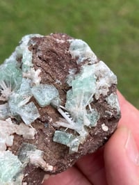 Image 7 of Green Apophyllite, Scolecite & Chalcedony Specimen | India #3039