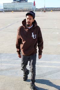 Image 1 of Brown "LU" Hoodie 