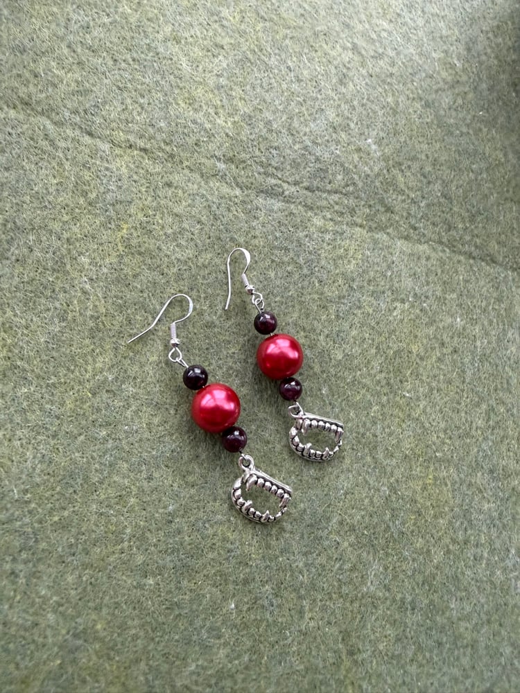 Image of Festive fang earrings 