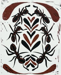 Bug Lino Print- ants