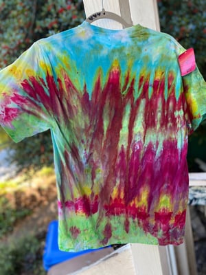 Image of SMALL Godzilla Be Gay Do Crime Tie Dye Shirt 4