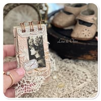 Image 3 of Reserved Listing for Deandre petite snippet sample french lace book in a tiny tin.