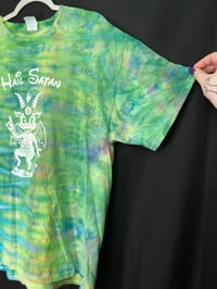 Image 3 of XL Hail Satan Tie Dye Shirt 4