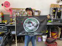 Image 2 of "There's Your Dinner" Flags! 3' x 2' Ft