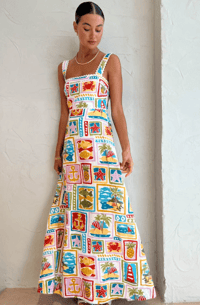 Image 2 of Kendal print maxi dress