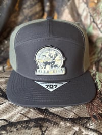 Image 1 of Algo Bien Logo - Green/Black 7 Panel (Green Camo)
