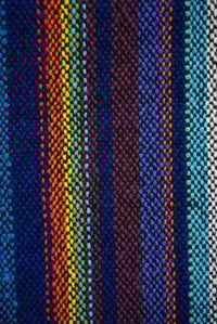 Image 4 of Handwoven Cotton Towel-Rainbow