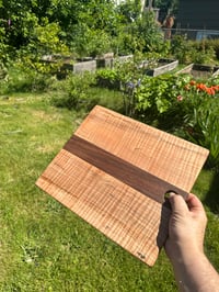 Image 2 of Curly and spalted maple/walnut serving board 2 