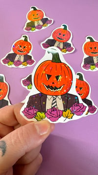 Image 1 of Pumpkin Dwight Glitter Sticker