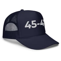 Image 9 of 45-47 Trump Foam trucker hat from PatriotsCo.com