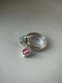 Image 2 of Fidget Ring Topas und Rubin