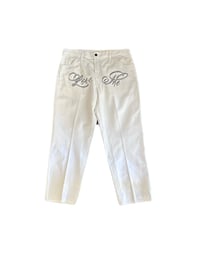 Image 1 of WHITE LOVE ME PANTS