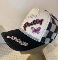 Image 2 of Trucker hat embellished with bling 1