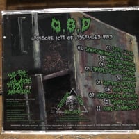 Image 2 of Organic Brain Disorder - Gruesome Acts Of A Deranged Mind   CD 