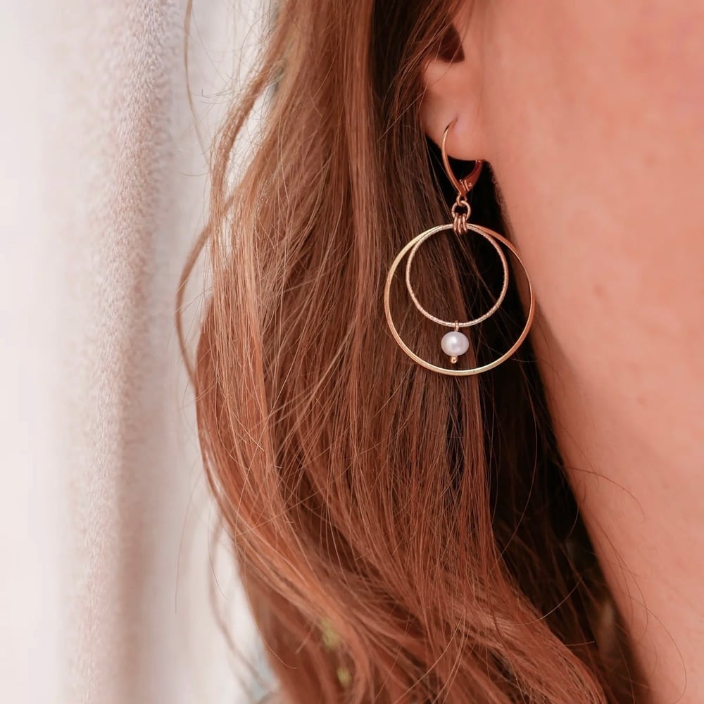 Image of Boucles D'Oreilles OXANA Double Loop