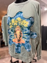 Image 2 of Mint Daisy Cutout Pullover