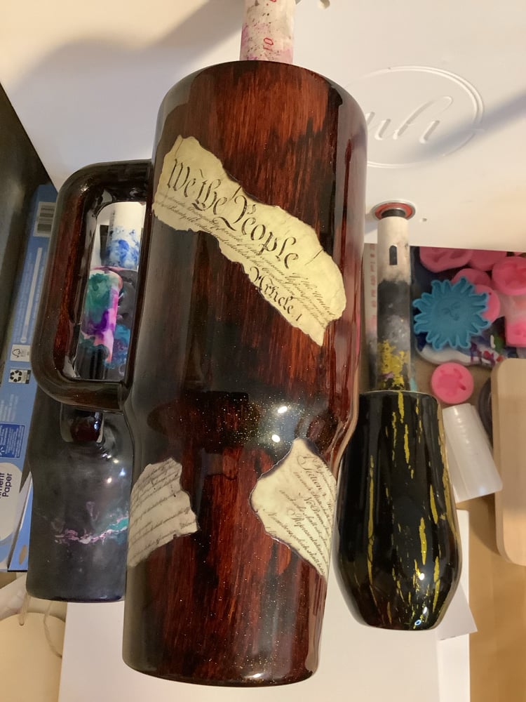 Image of 40oz We The People Woodgrain