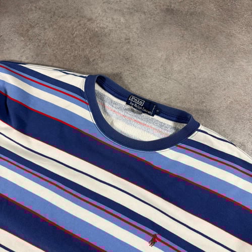 Image of Ralph Lauren Striped Sweatshirt, Size Large