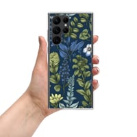 Image 13 of Art Nouveau Inspired Blue Boho Floral Clear Case for Samsung®