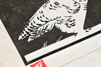 Image 2 of Snowy Owl ✦ Linocut Print