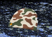 Camo embroidered knit beanie 