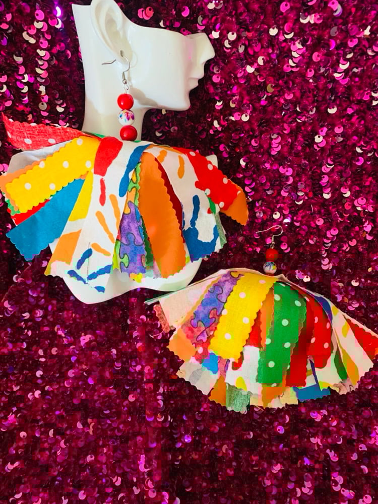 Image of Puzzle Tassel Earrings