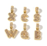 Image 3 of Drip’d in Gold Initial Pendant