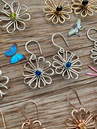 Image 6 of Sterling Neon Apatite Bloom Earrings