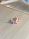 Pretty In Pink Butterfly Ring