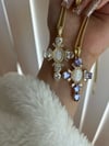 Virgen Blinged Pearl Cruz Necklace