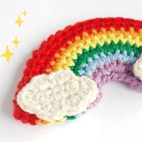 Image 2 of Rainbow crochet  brooch 🌈