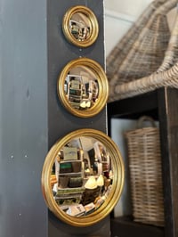 Image 3 of Fine Gold Framed Convex Mirror 