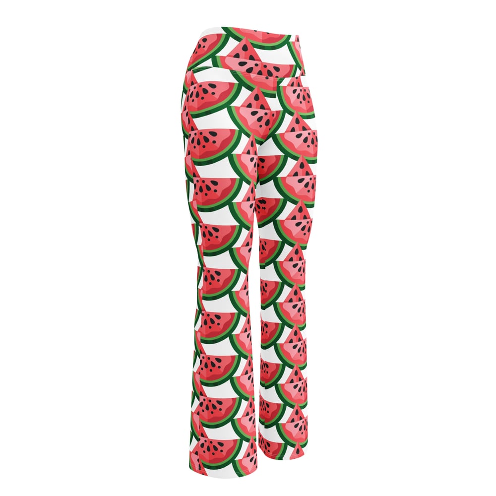 Image of Flare Watermelon leggings