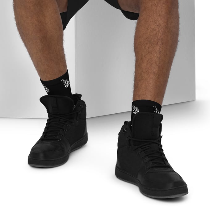 Image of YStress Exclusive Ankle socks (Black and White)